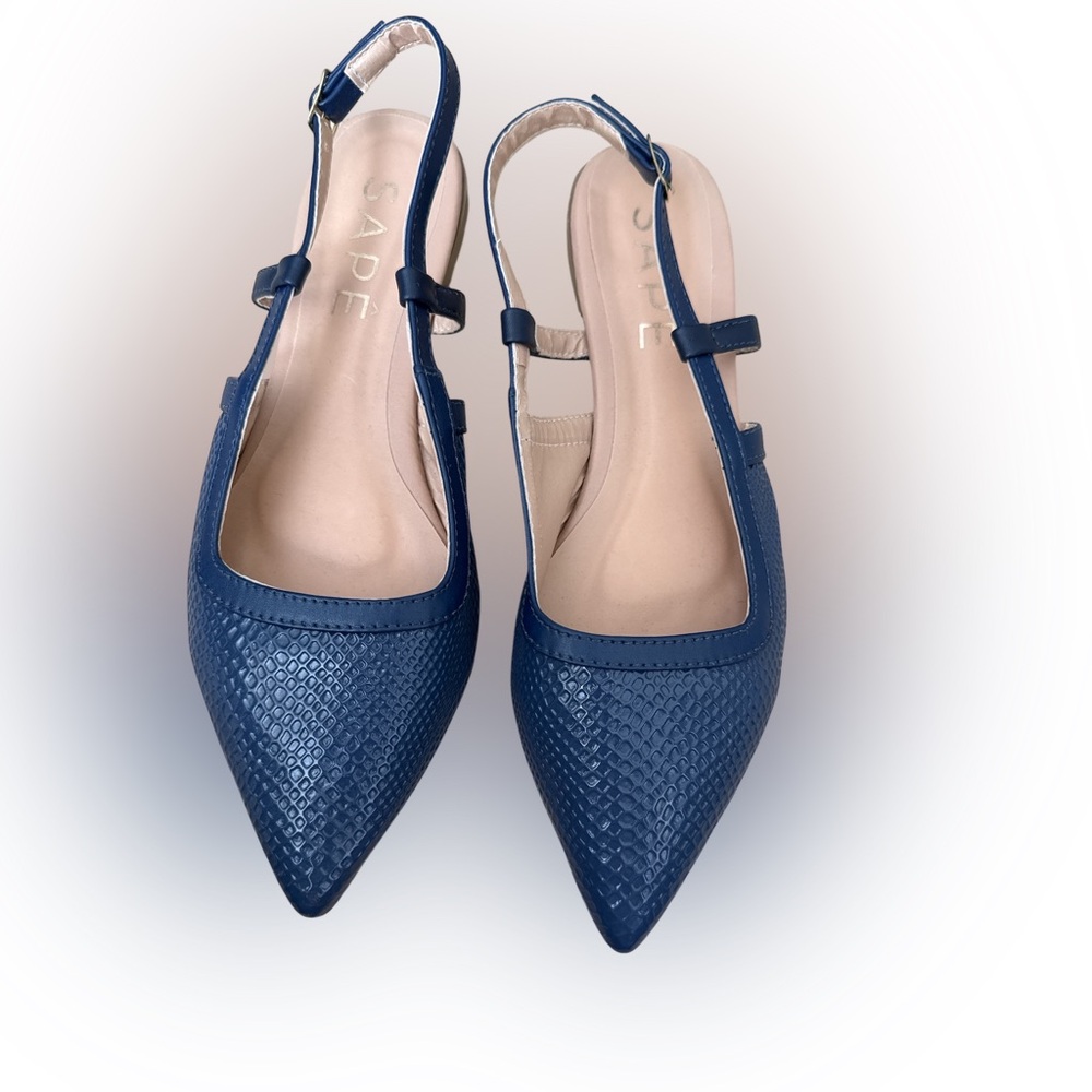 Blue Slingback Women's Shoes